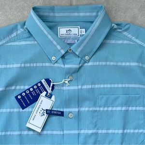 Southern Tide Intercoastal Performance Stretch Santiago Men's Sport Shirt NEW